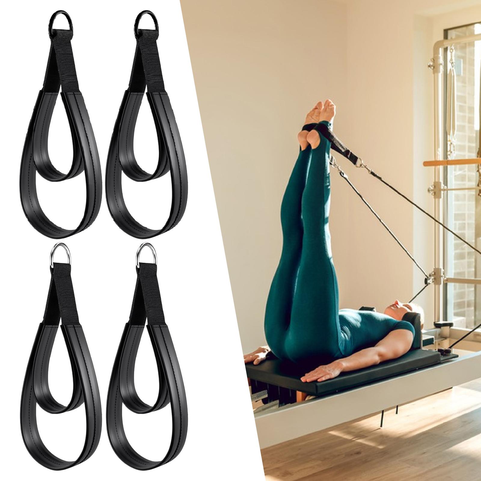2x D Rings Strap Handle Multif - Pilates Yoga Ring Exercises recension och pris
