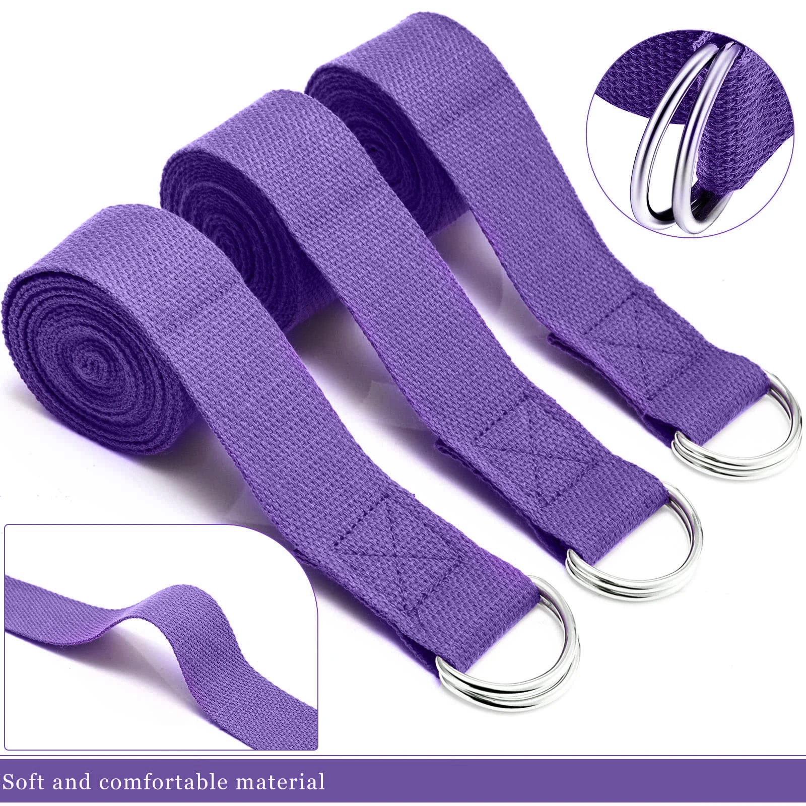 183*3.8cm Yoga Strap Cotton Ex - Pilates Yoga Ring Exercises recension och pris
