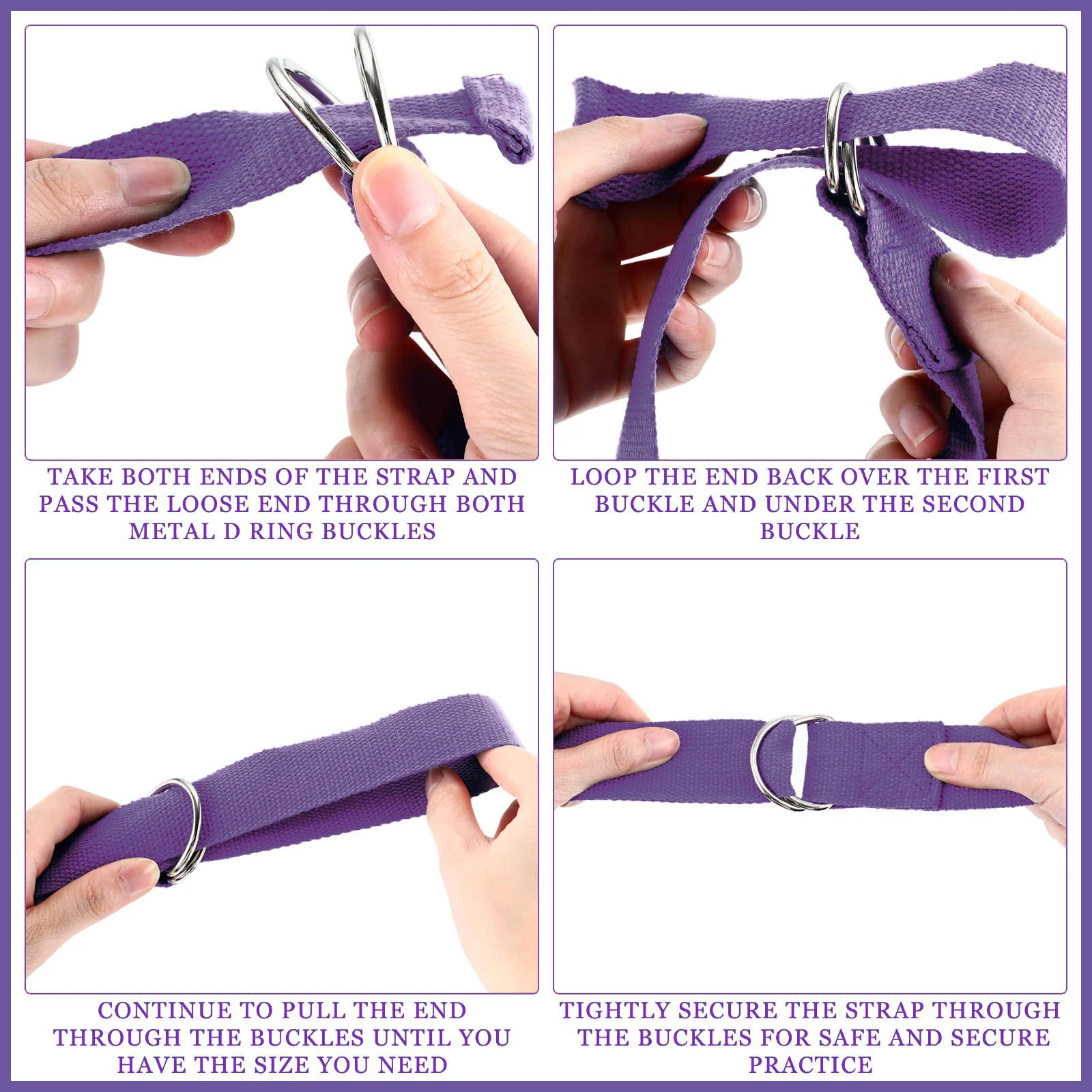 183*3.8cm Yoga Strap Cotton Ex - Pilates Yoga Ring Exercises recension och pris
