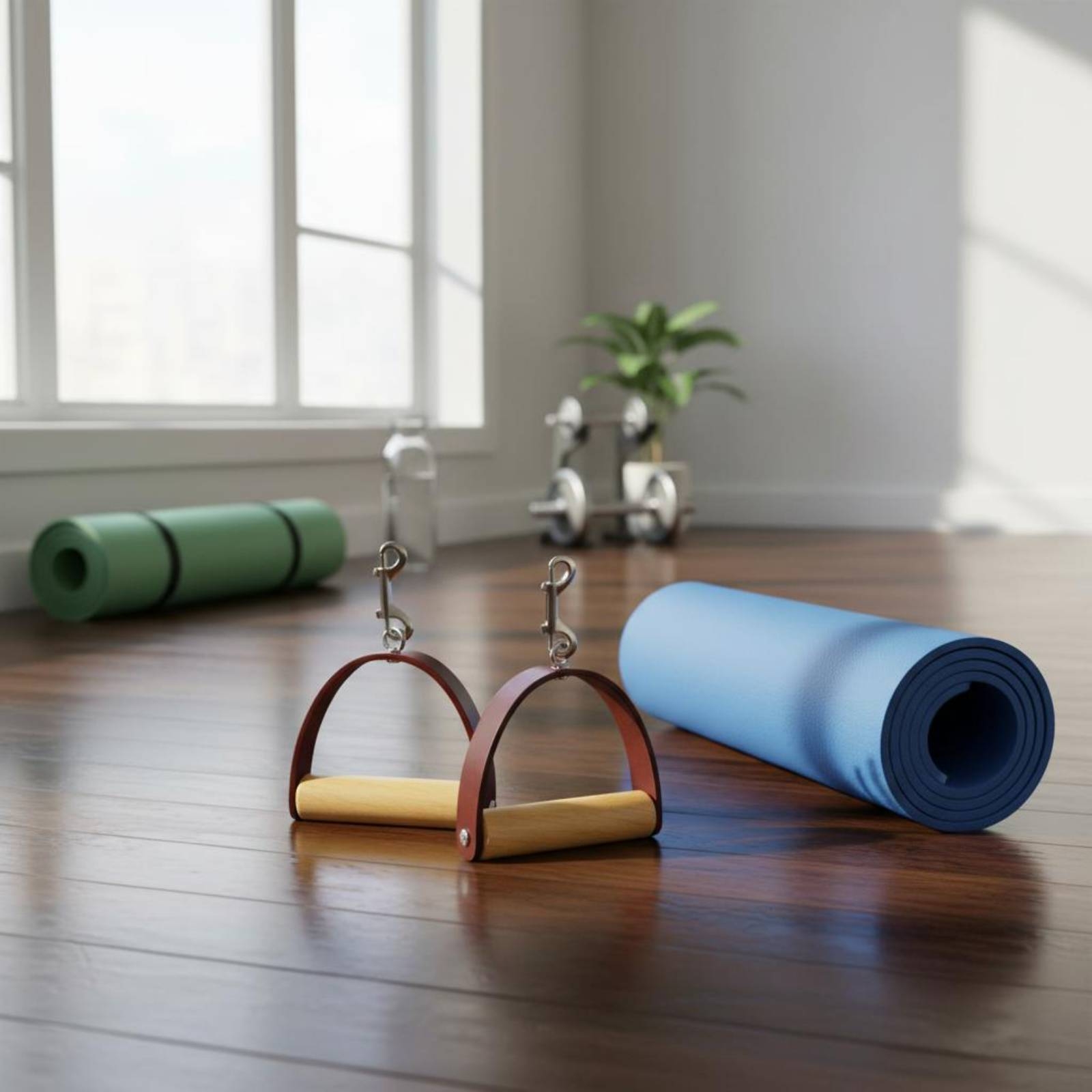 2Pcs/Set Pilates Leather Handl - Pilates & Yoga Tina Fehrenbach recension och pris