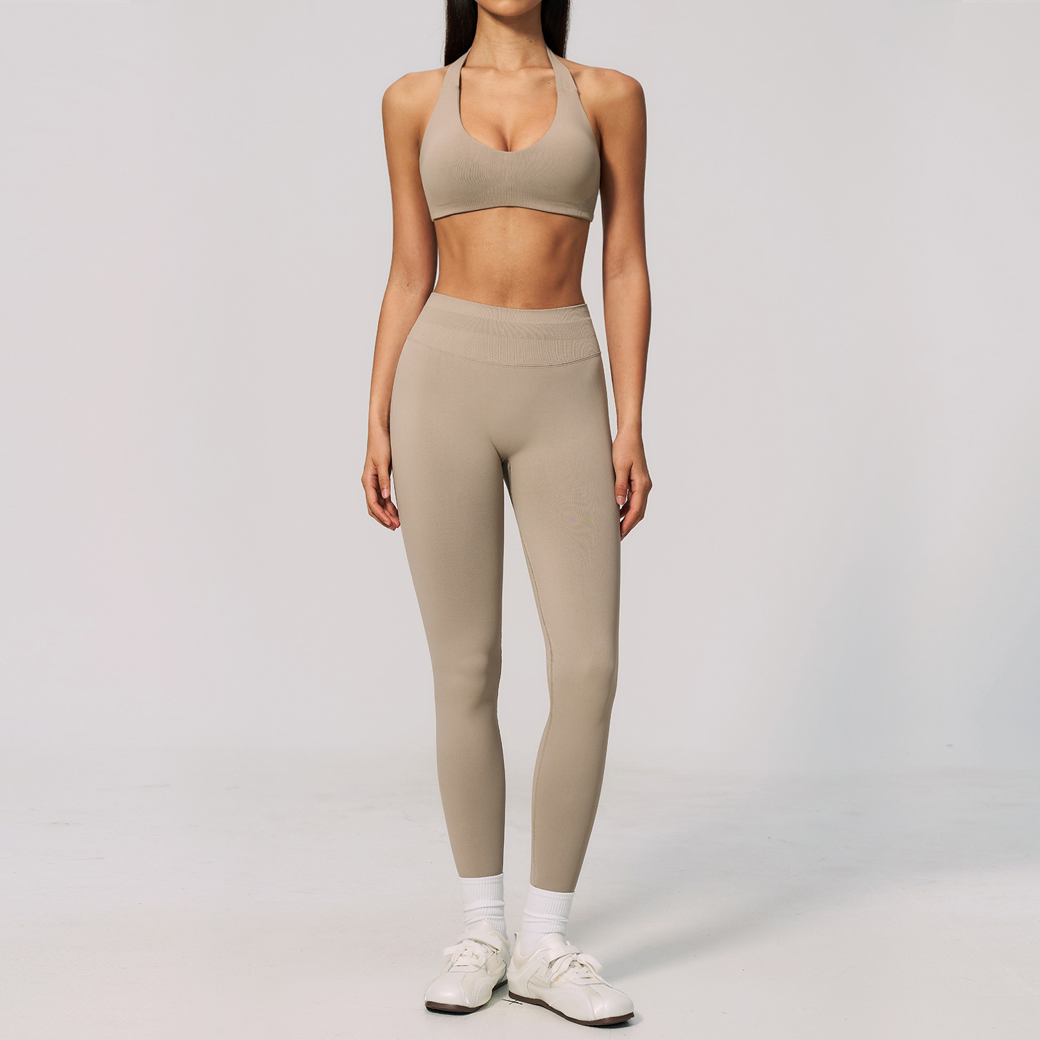 Women Seamless Ribbed 2 Piece  - Pilates Yoga Logo recension och pris