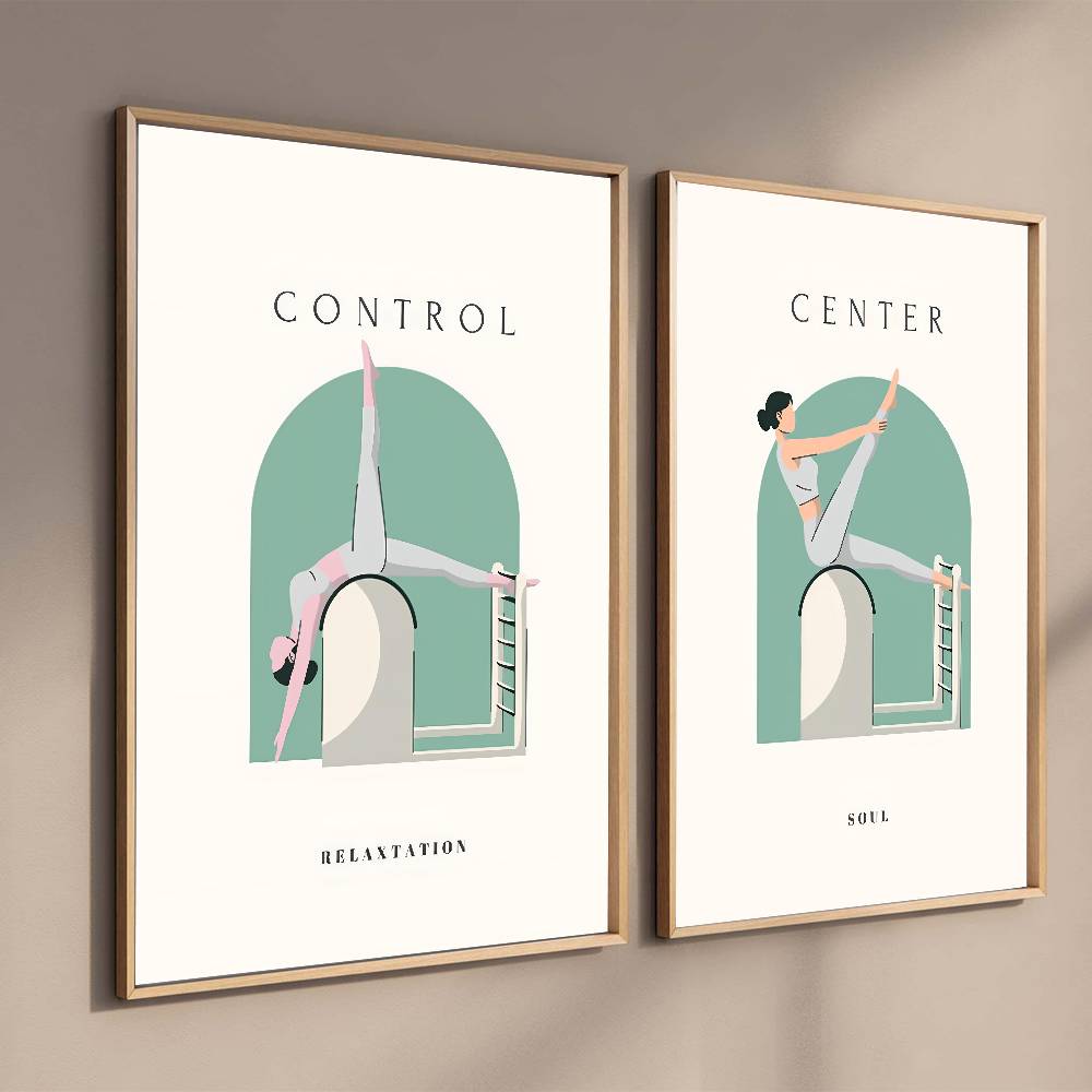 Minimal Pilates Workout Illust - Flow Yoga Pilates recension och pris