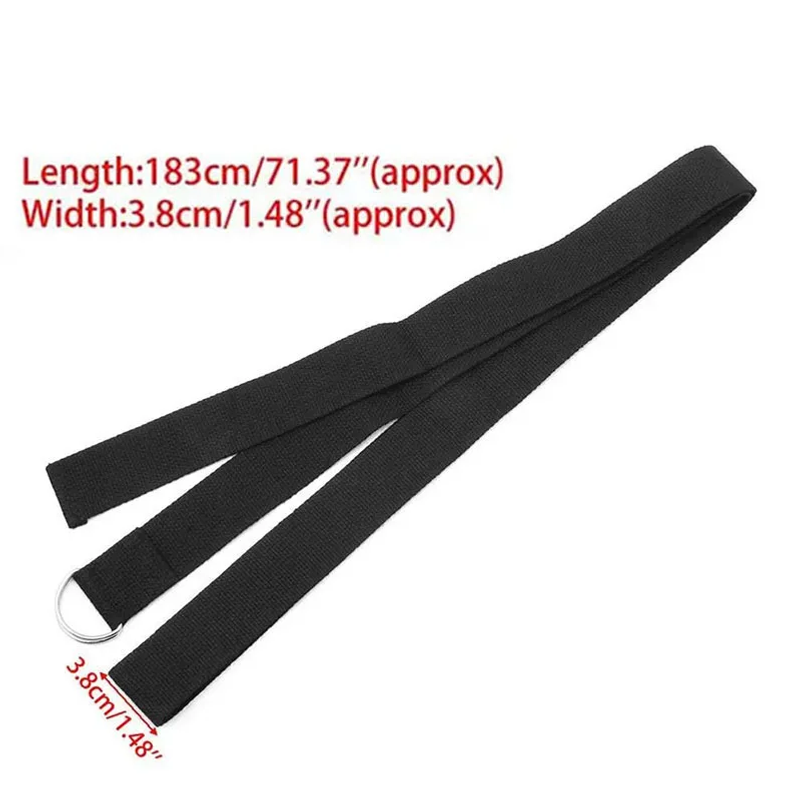 183*3.8cm Yoga Strap Cotton Ex - Pilates Yoga Ring Exercises recension och pris