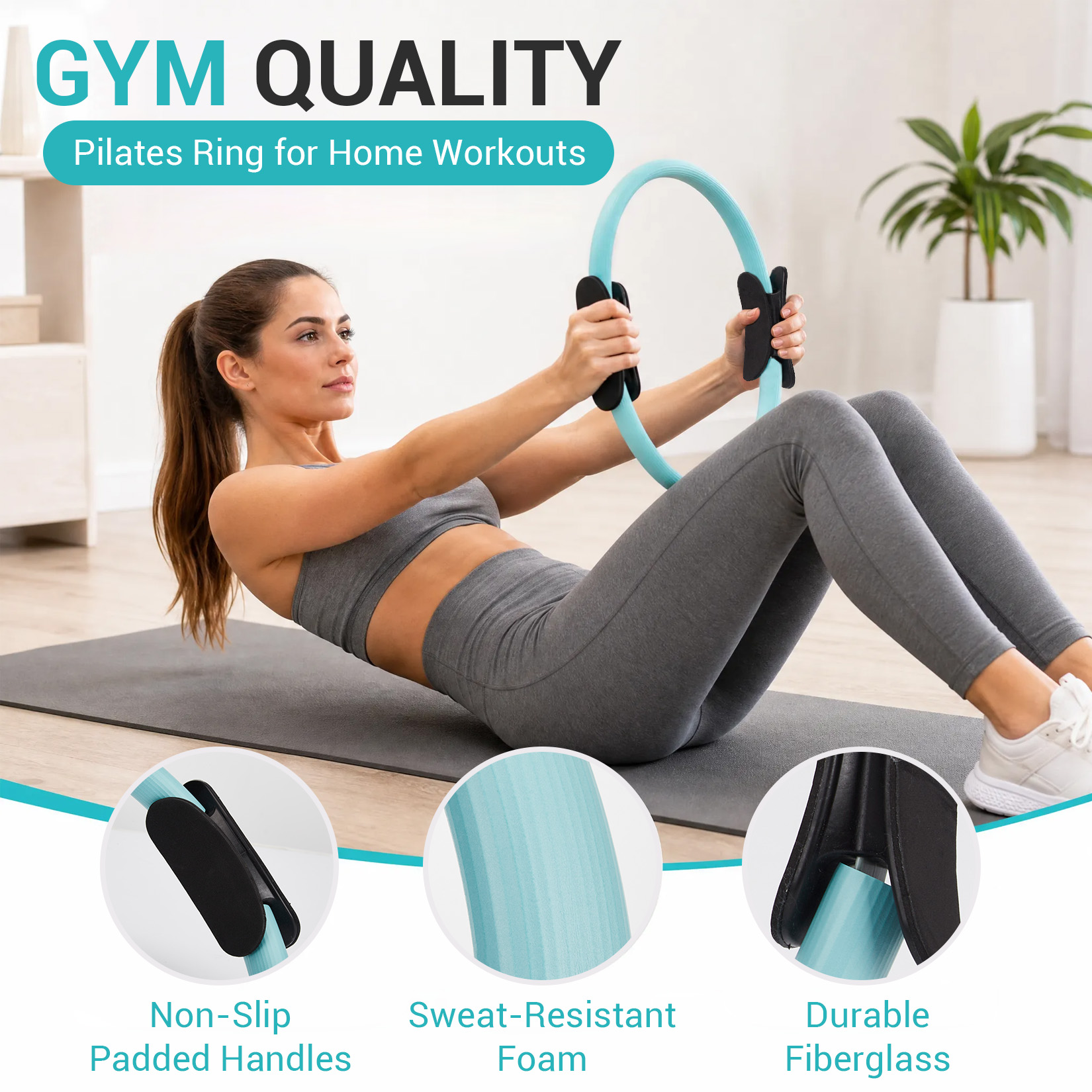 Pilates Training Set, 6-in-1 P - Pilates Yoga Ring Exercises recension och pris